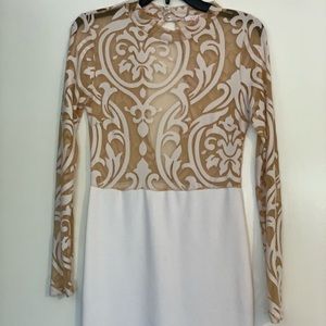 White sheer dress